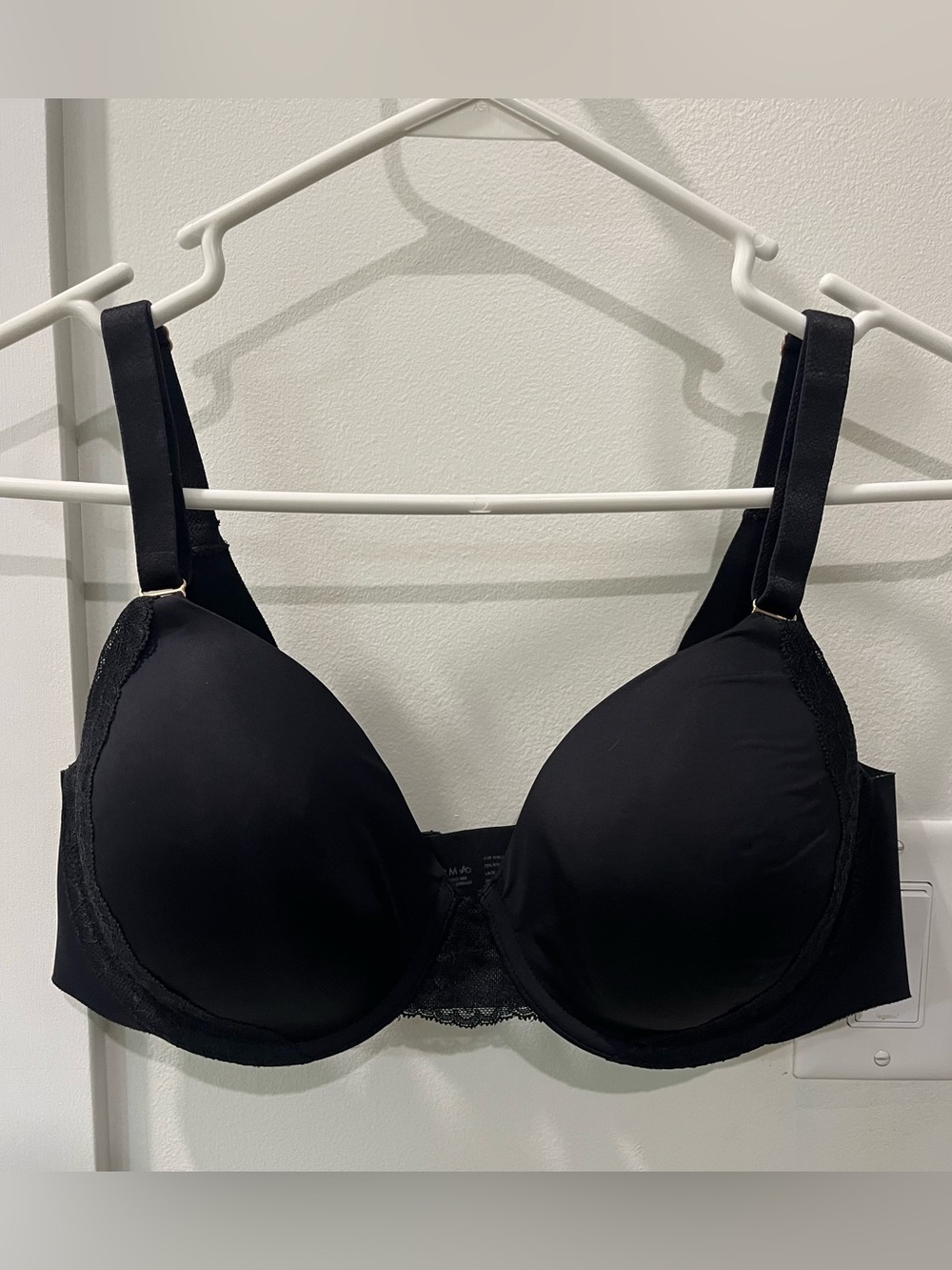 Soma 36D Black Lace Trim Embraceable Perfect Coverage Bra
